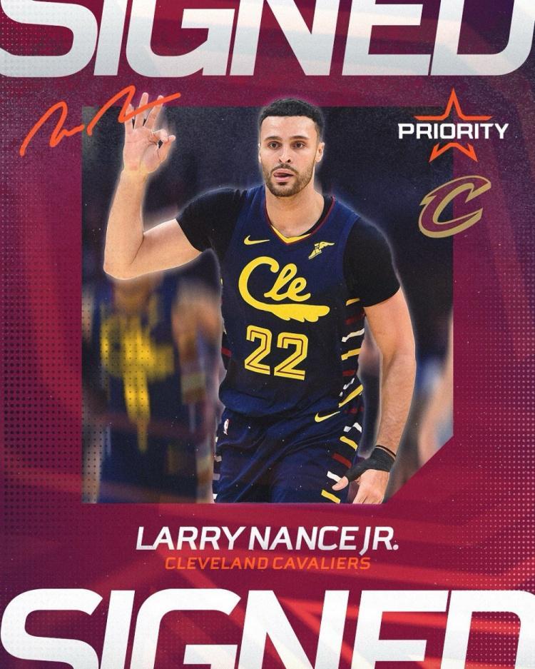 经纪公司宣布：小南斯正式签约骑士，重回克利夫兰